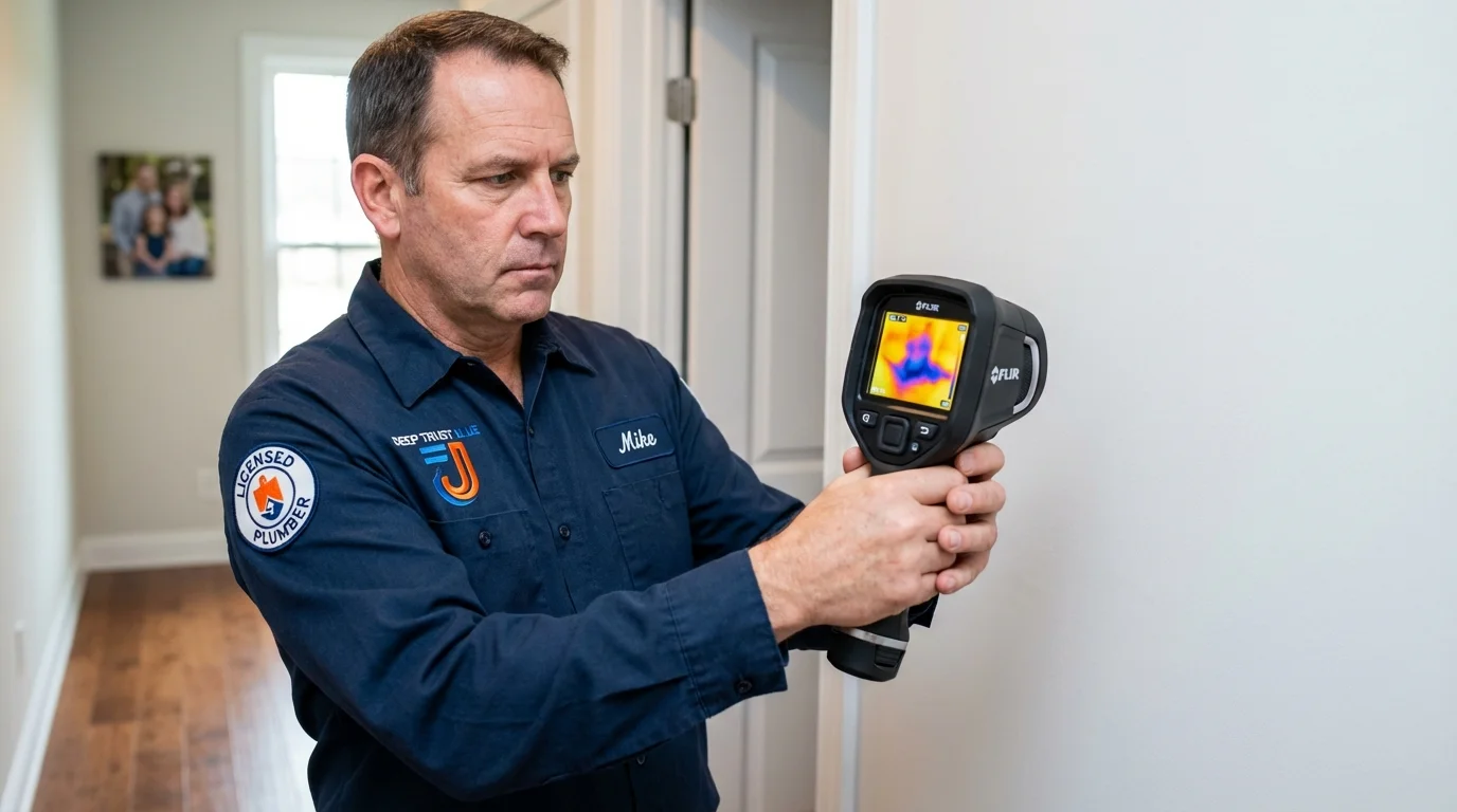 Thermal imaging leak detection by Johns Plumbing LLC in Wichita
